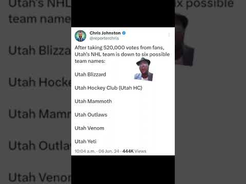 So we have six finalist names for Utah's NHL team....but I'm only feeling Utah HC