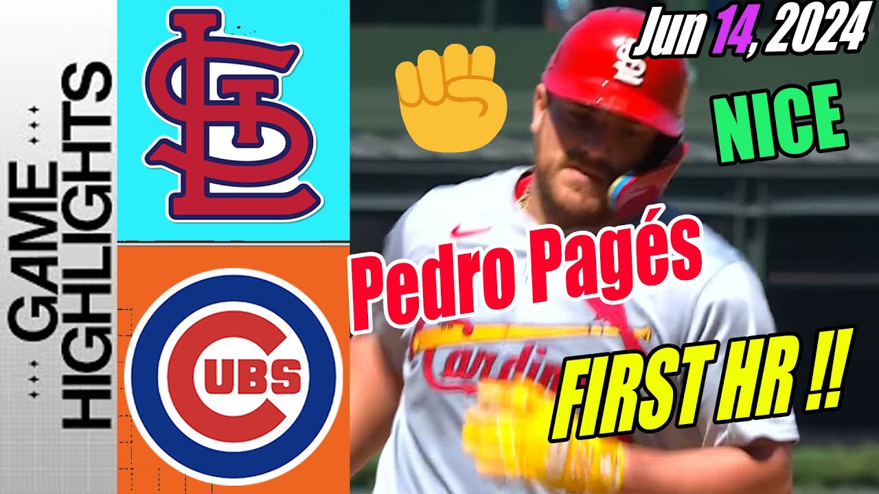 Cardinals vs Chicago Cubs [Highlights] 6/14/24 | Congrats. Pagés's first Major League home run! 💥