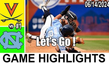 #12 Virginia vs. #4 North Carolina Game Highlights (6/14/24) NCAA Baseball -Double Elimination Round