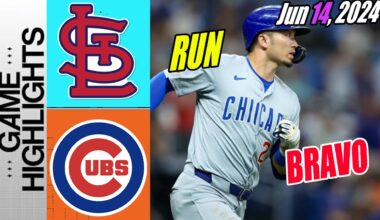 St. Louis Cardinals vs Chicago Cubs [Highlights] June 14, 2024 | Well played Cubs!