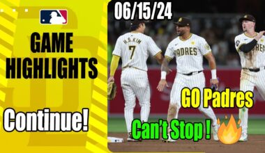 San Diego Padres Game Highlights June 15, 2024 | Let's Go Padres !