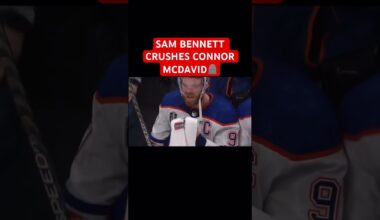 Sam Bennett CRUSHES Connor McDavid 🫢 #shorts