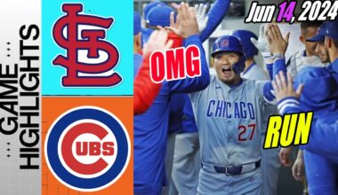 Chicago Cubs vs St. Louis Cardinals [Highlights] June 14, 2024 | Let's go Cubs!