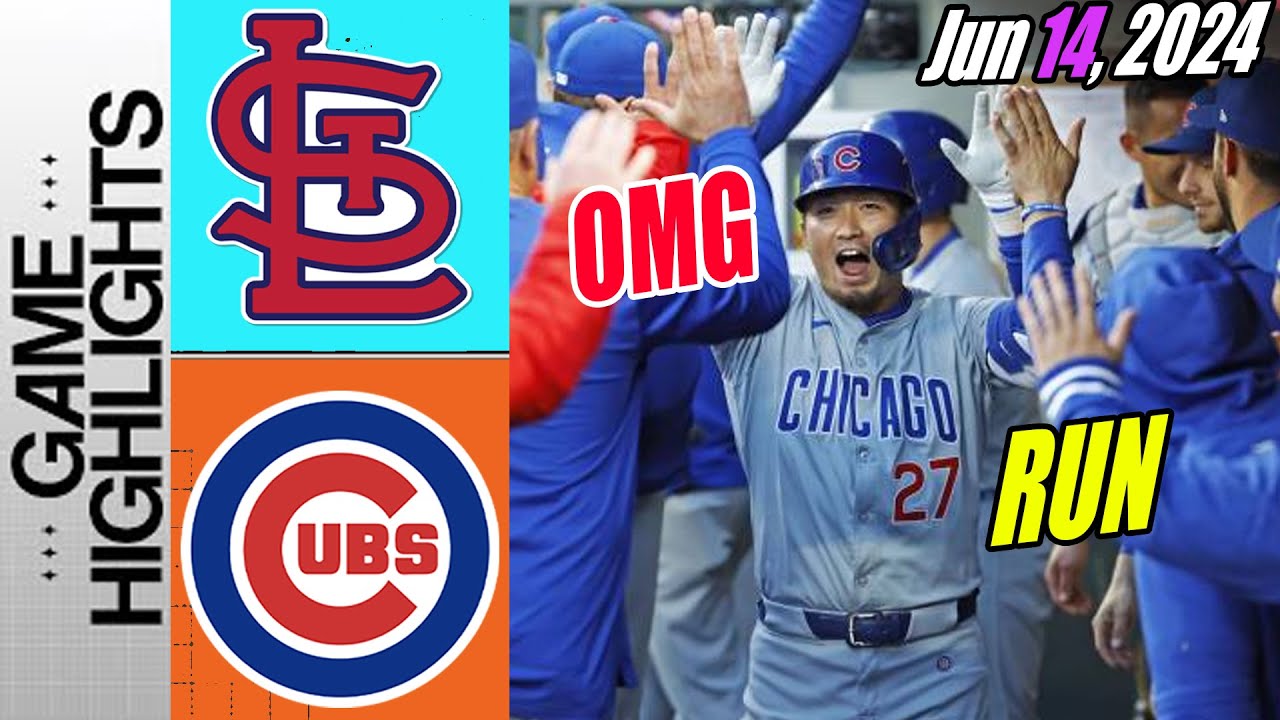 Chicago Cubs vs St. Louis Cardinals [Highlights] June 14, 2024 | Let's go Cubs!