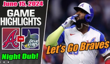 Atlanta Braves vs Tampa Bay Rays Highlights June 15, 2024 Ozuna hits a Home Run. Back to back