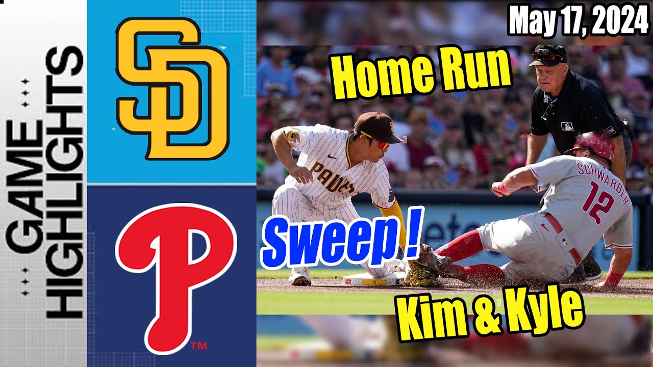 Padres vs Phillies [Full Highlights] June 17, 2024 | Kyle Schwarber & Kim Ha-Seong🤝The month of June