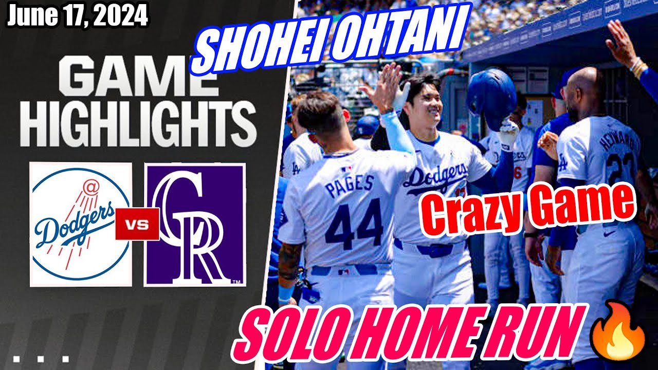LA Dodgers vs KC Royals (Full Today Highlights) | June 17, 2024 | Solo Home Run (Crazy Game) 🔥