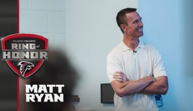 Matt Ryan surprised with Falcons Ring of Honor after giving inspiring team meeting speech
