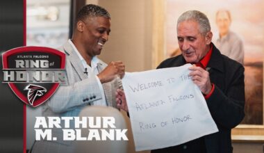 Arthur Blank Falcons Ring of Honor surprise | Atlanta Falcons | NFL