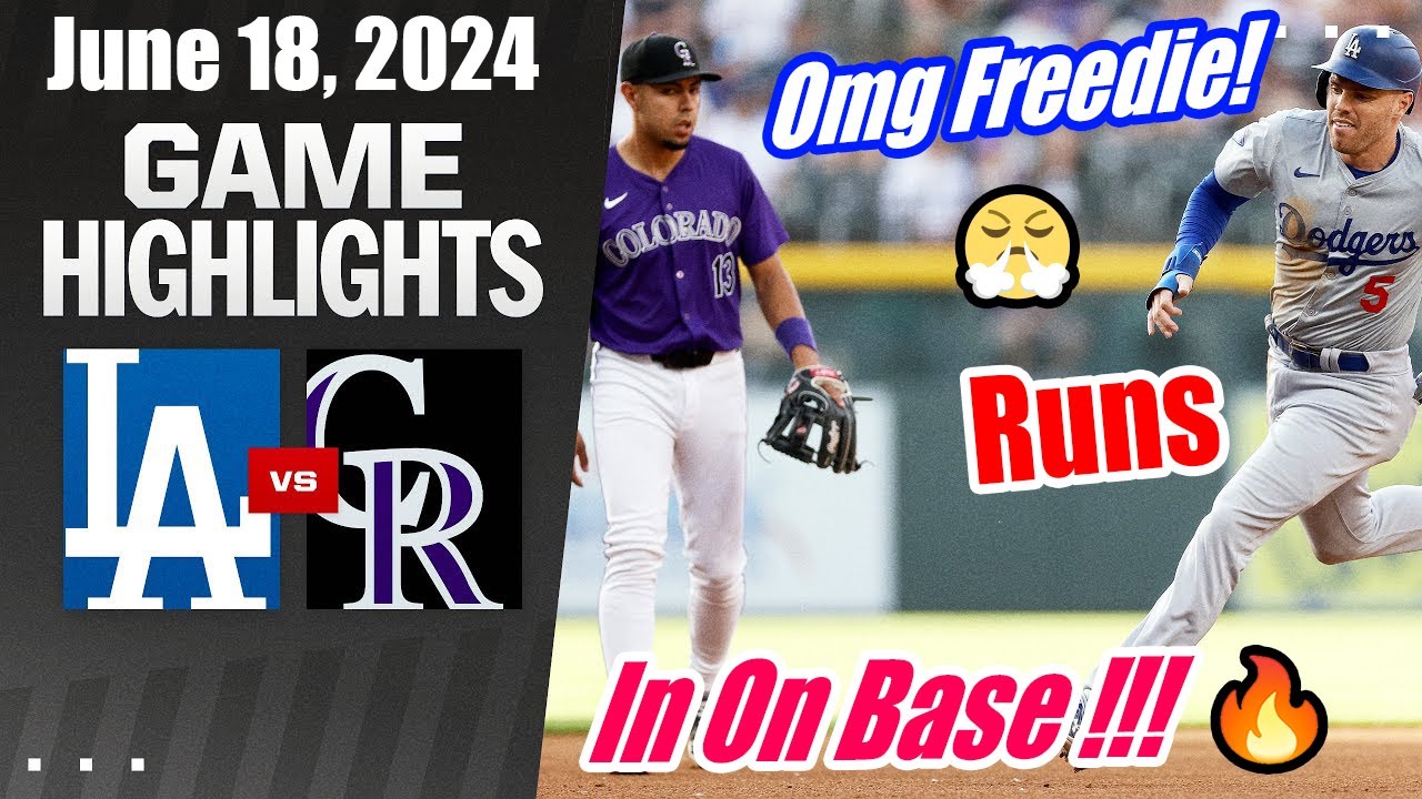 Los Angeles Dodgers vs Colorado Rockies Game Today Highlights | June 18, 2024 | MLB Highlights 2024