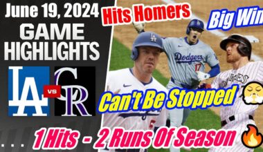 Los Angeles Dodgers vs Rockies [FULL GAME] June 19, 2024 |  Can't Be Stopped 🔥 Walk - OFF Big Win 🔥
