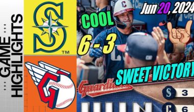 Guardians vs Mariners [FULL GAME] Highlights 20/6/24 | 6 runs BLAST! Guardians get a series win 🔥