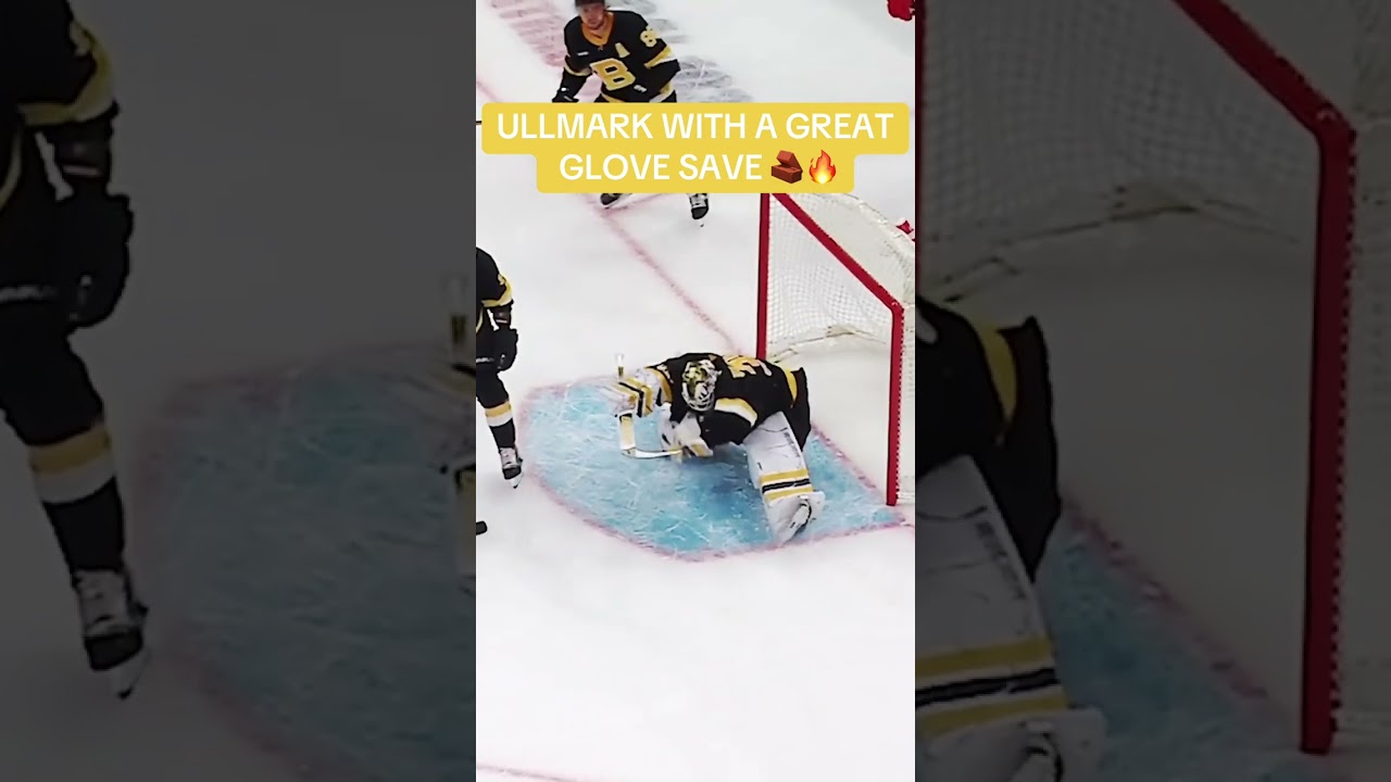 ULLMARK SHUTS THE DOOR 🧱🔥  #nhl #icehockey #hockey #hockeysports #goalie #goaliesaves #nhlshorts