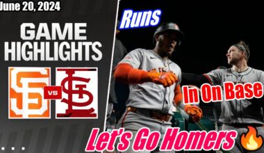 San Francisco Giants vs St. Louis Cardinals [GAME HIGHLIGHTS] 06/20/2024 | MLB Highlights 2024