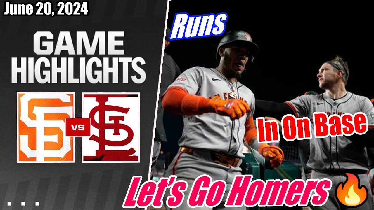 San Francisco Giants vs St. Louis Cardinals [GAME HIGHLIGHTS] 06/20/2024 | MLB Highlights 2024