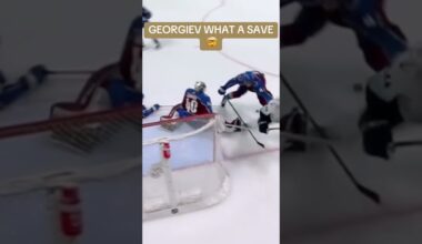 WHAT A SAVE BY GEORGIEV 🤯 #hockey #nhl #hockeyhighlights #goalie #icehockey #nhlhockey #nhlintrend