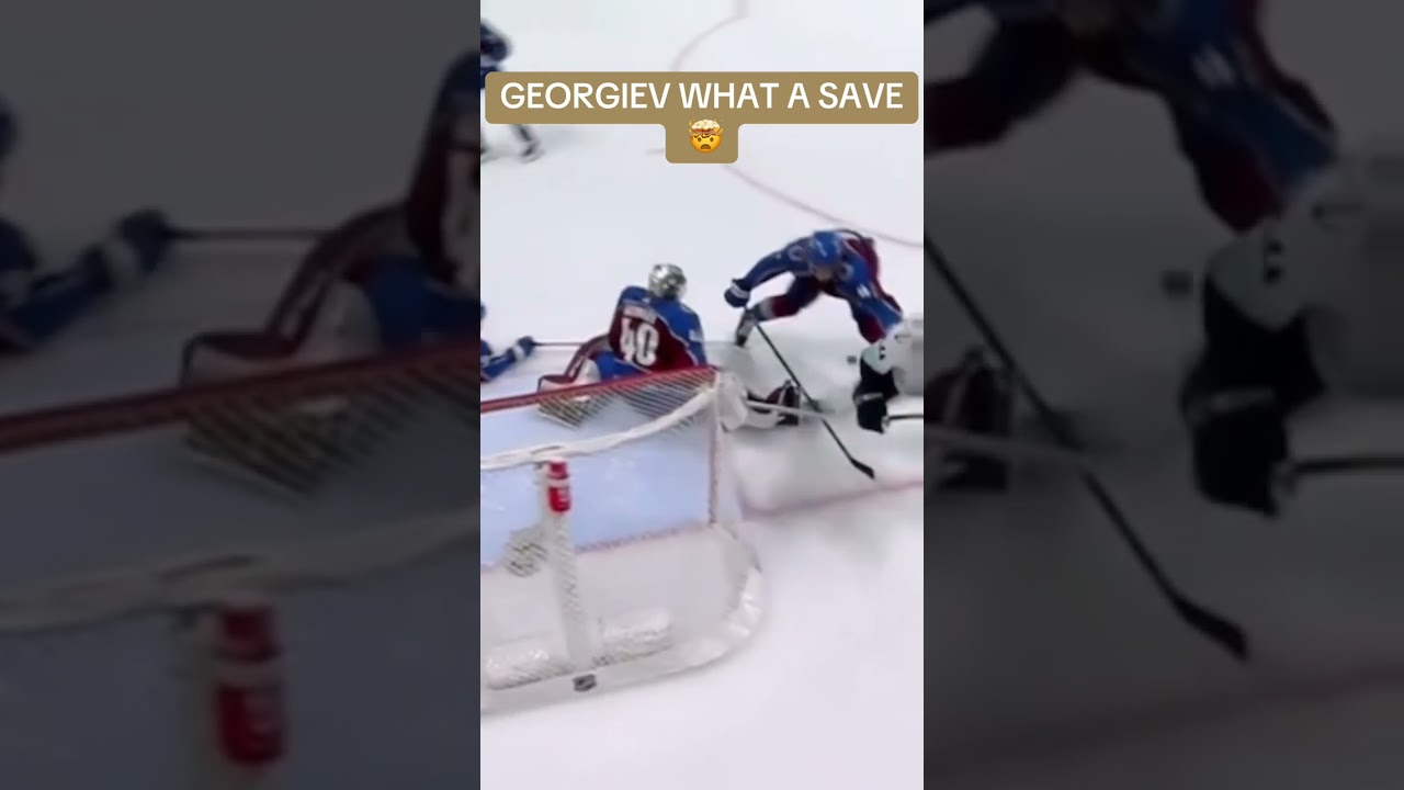WHAT A SAVE BY GEORGIEV 🤯 #hockey #nhl #hockeyhighlights #goalie #icehockey #nhlhockey #nhlintrend
