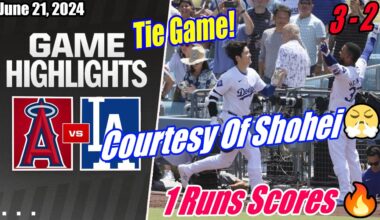Dodgers vs Angels [EXTRA TIME HIGHLIGHTS] 06/21/24 | Tie Game! Courtesy Of Shohei 👏 1 Runs Scores 🔥