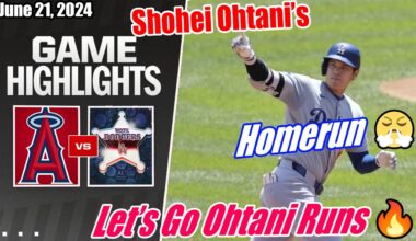 Shohei Ohtani: Dodgers vs Angels Game Highlights (06/21/2024) | Let's Go Shohei Runs 👏 Hits Homers 🔥