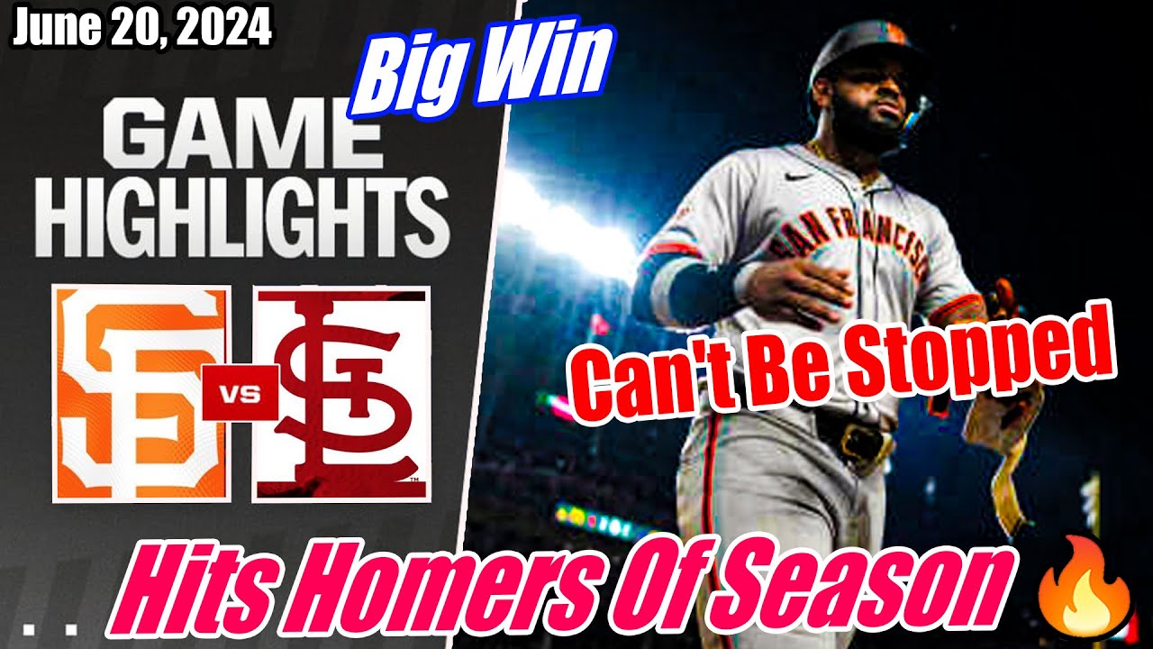 SF Giants vs Cardinals Today Remember at RickWoodField June 20, 2024 Game Highlights | Giants Legend
