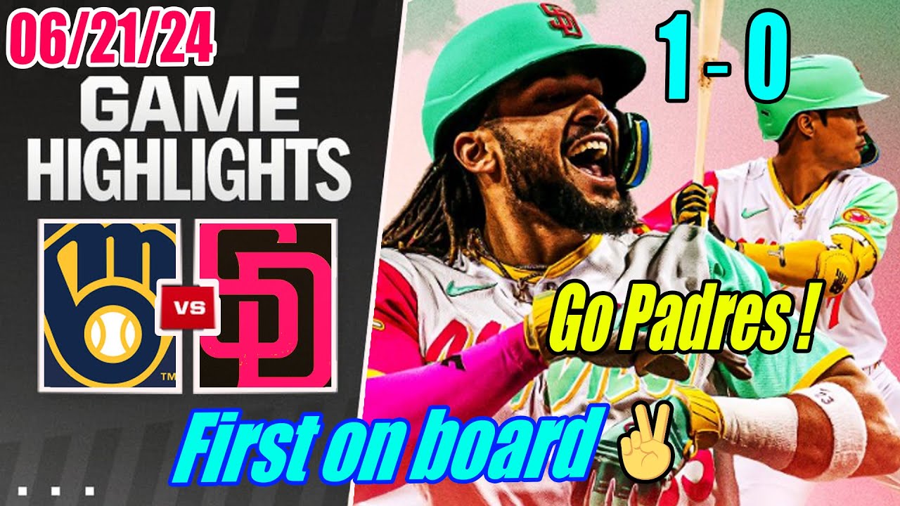 SD Padres vs Brewers [Today Highlights] June 21, 2024 | Padres's Connected