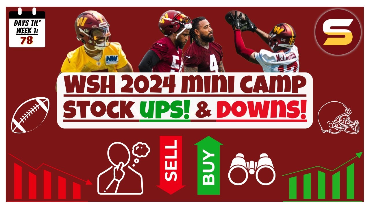 🧐WSH Mandatory Mini Camp Stock Ups!📈 & Stock Downs!📉 Biggest Standouts! Kicker & Left Tackle?!😳