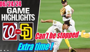 San Diego Padres vs Washington Nationals [Full Highlights] June 24, 2024 | Tie Game ! Extra Time !
