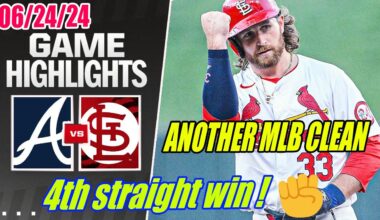 Atlanta Braves vs St. Louis Cardinals [FULL GAME] Highlights Jun 24, 2024 | Cardinals's 4th straight
