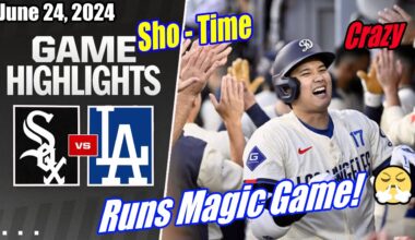 Dodgers vs WhiteSox [FULL HIGHLIGHTS] 06/24/2024 | Shohei Ohtani's Comebacks 🔥 What a Play Game! 👏