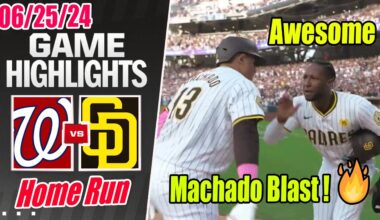 Padres vs Nationals [Fire us up, Manny] June 25, 2024 | Hit A Home Run !