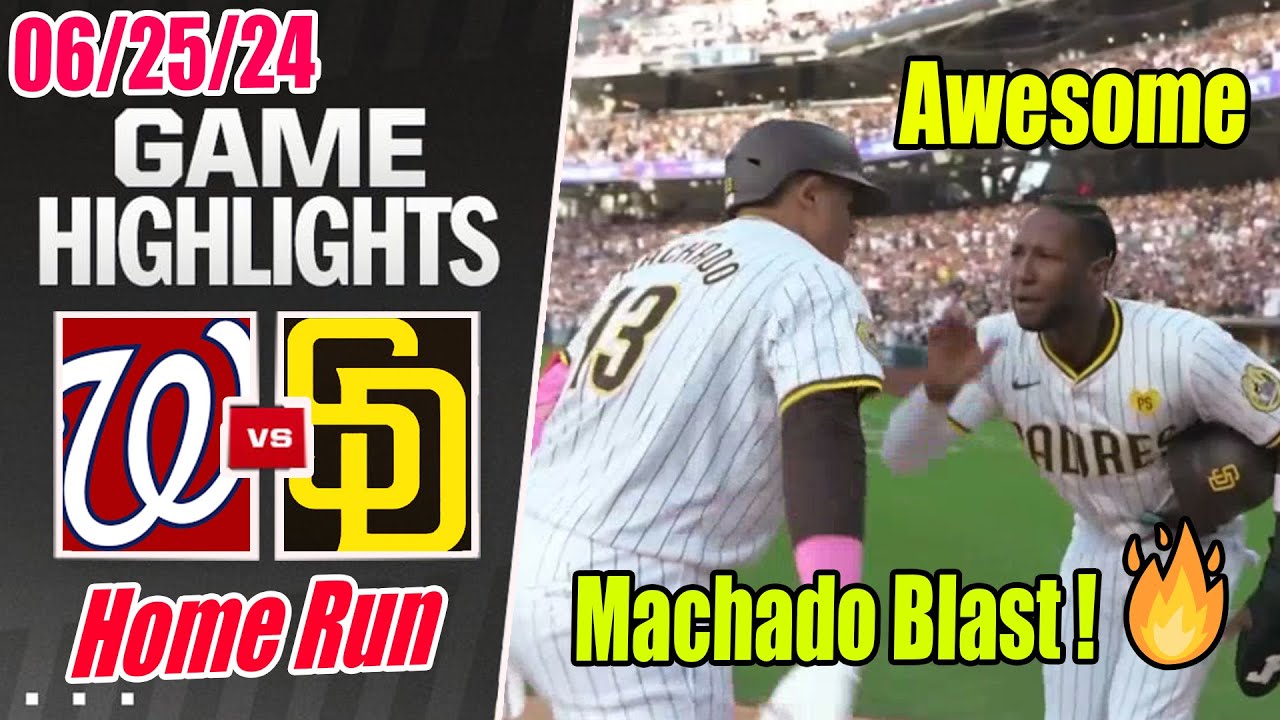 Padres vs Nationals [Fire us up, Manny] June 25, 2024 | Hit A Home Run !
