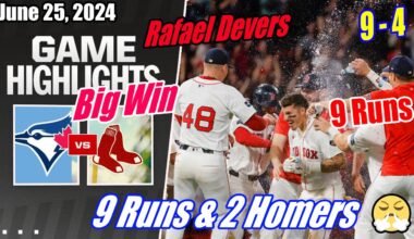 Red Sox vs Blue Jays [FULL GAME] 06/25/2024 | Rafael Devers Hits Homers 🔥 Crazy Game Big Win 🔥