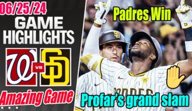 San Diego Padres vs Washington Nationals [GRAND SLAM] June 25, 2024 |  6th win in last 7 games !