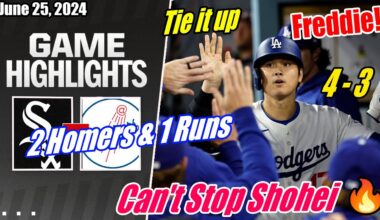 Dodgers vs WhiteSox [FULL GAME TODAY HIGHLIGHTS] 6/25/24 | Can't Stop Shohei 🔥 Tie it up, Freddie! 👏
