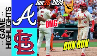 Braves vs St. Louis Cardinals [Highlights] June 26, 2024 | Let's go Cardinals