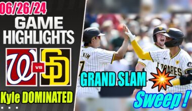San Diego Padres vs Washington Nationals [CRAZY GAME] June 26, 2024 | Kyle Dominated & Grand Slam !
