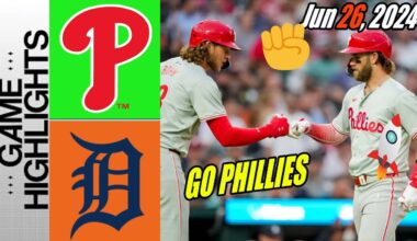 Philadelphia Phillies vs Tigers [Highlights] June 26, 24 | This is worth waking up for 💪