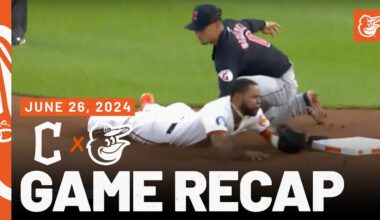 Guardians vs. Orioles Game Recap (6/26/24) | MLB Highlights | Baltimore Orioles