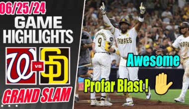 SD Padres vs Nationals Full Highlights [PROFAR'S GRAND SLAM] June 25, 2024 | Profar Bomb !