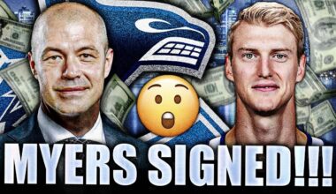 CANUCKS MAKE ANOTHER HUGE SIGNING: TYLER MYERS 3-YEAR CONTRACT EXTENSION