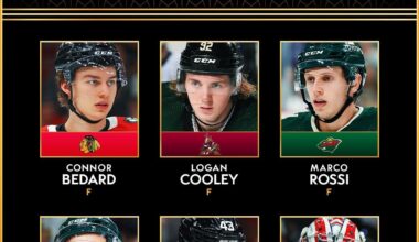 Coyotes F Logan Cooley Makes the All Rookie Team