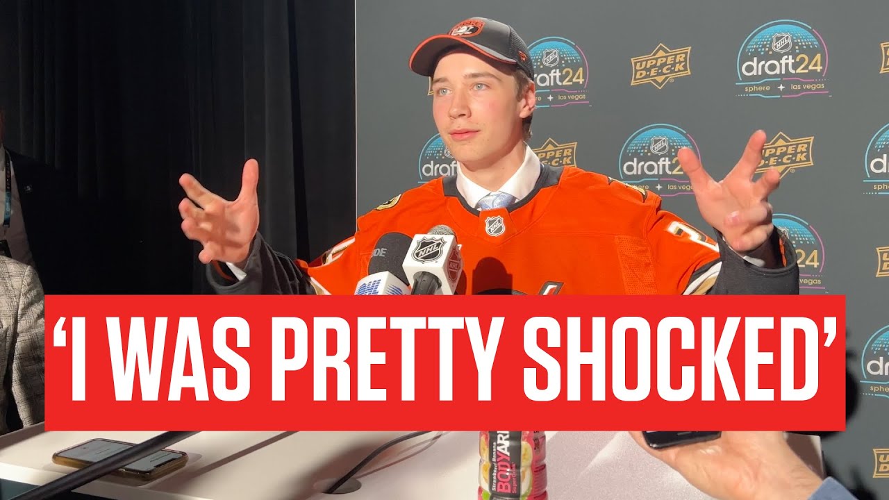 Beckett Sennecke 'Shocked' After Being Picked Third By Anaheim Ducks At 2024 NHL Draft