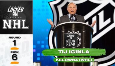 Utah Hockey Club Draft Tij Iginla in 2024 NHL Draft