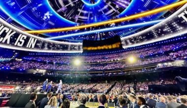 Just got done filming at the Sphere. Here was my view.