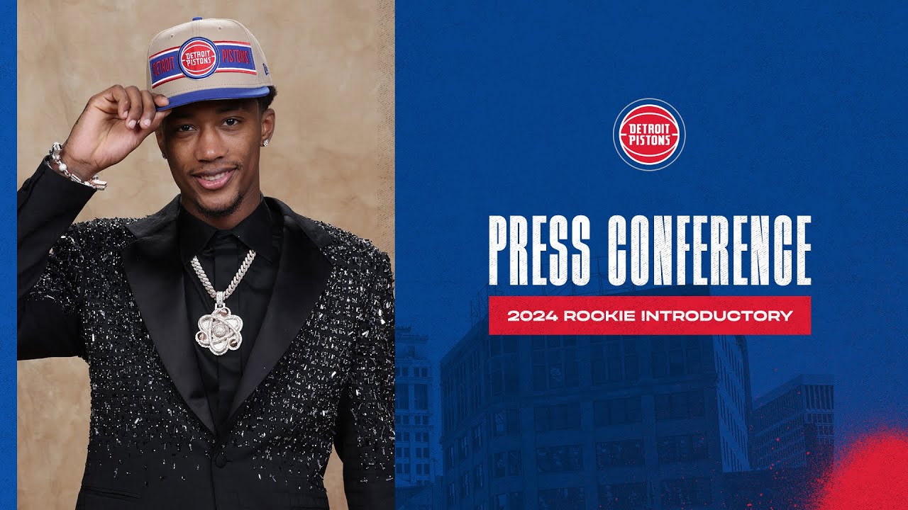 Ron Holland II Introductory Press Conference | NBA Draft 2024 | Pistons TV