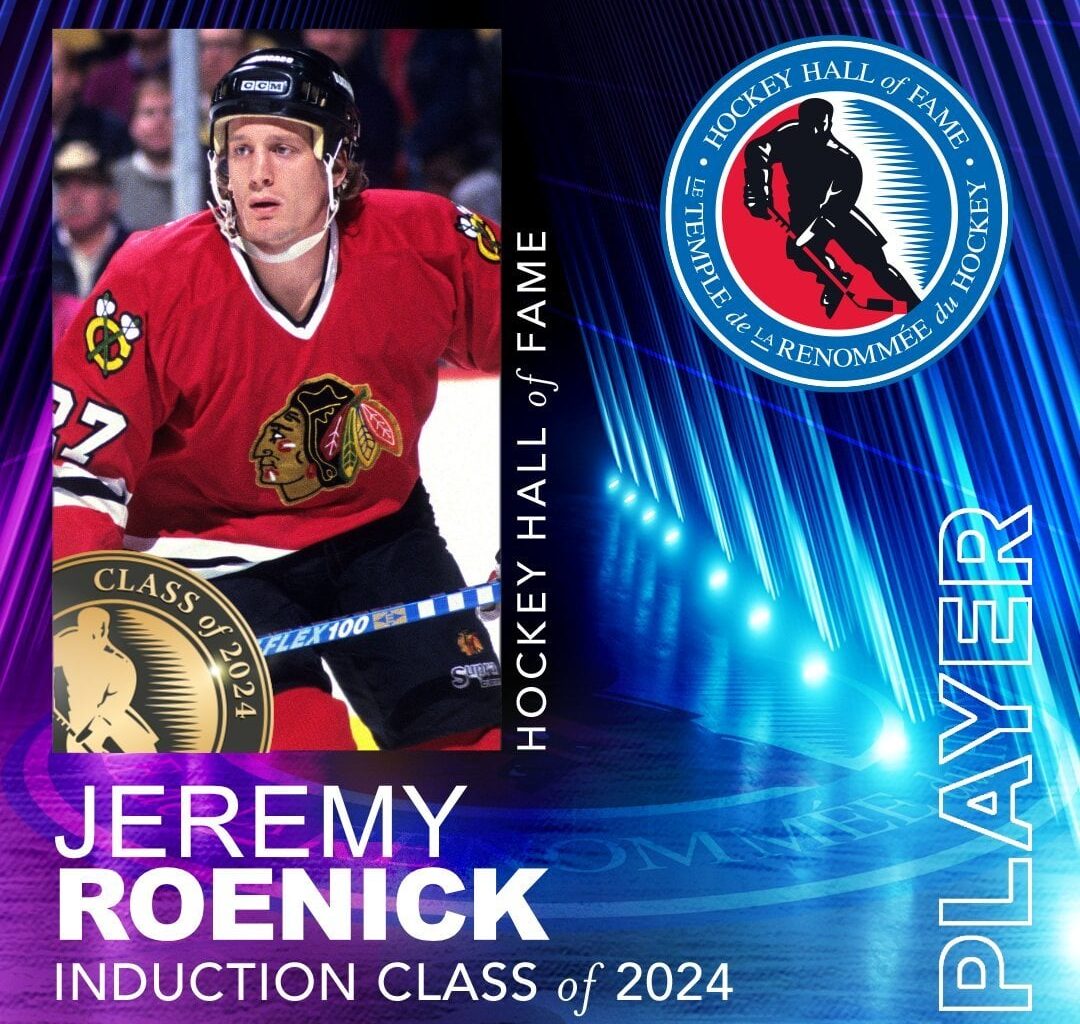 [Hockey Hall of Fame] Welcome to the Hockey Hall of Fame, ​Jeremy Roenick.