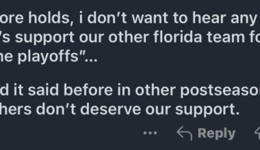 Now that Florida is in the finals, i want to remind everyone of a post i made the day we were eliminated.
