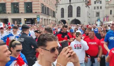 Serbia fans taunt Slovenia fans with "Luka Doncic is one of us" chants
