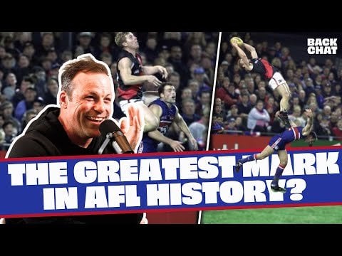 Getting posterized - Australian football style.