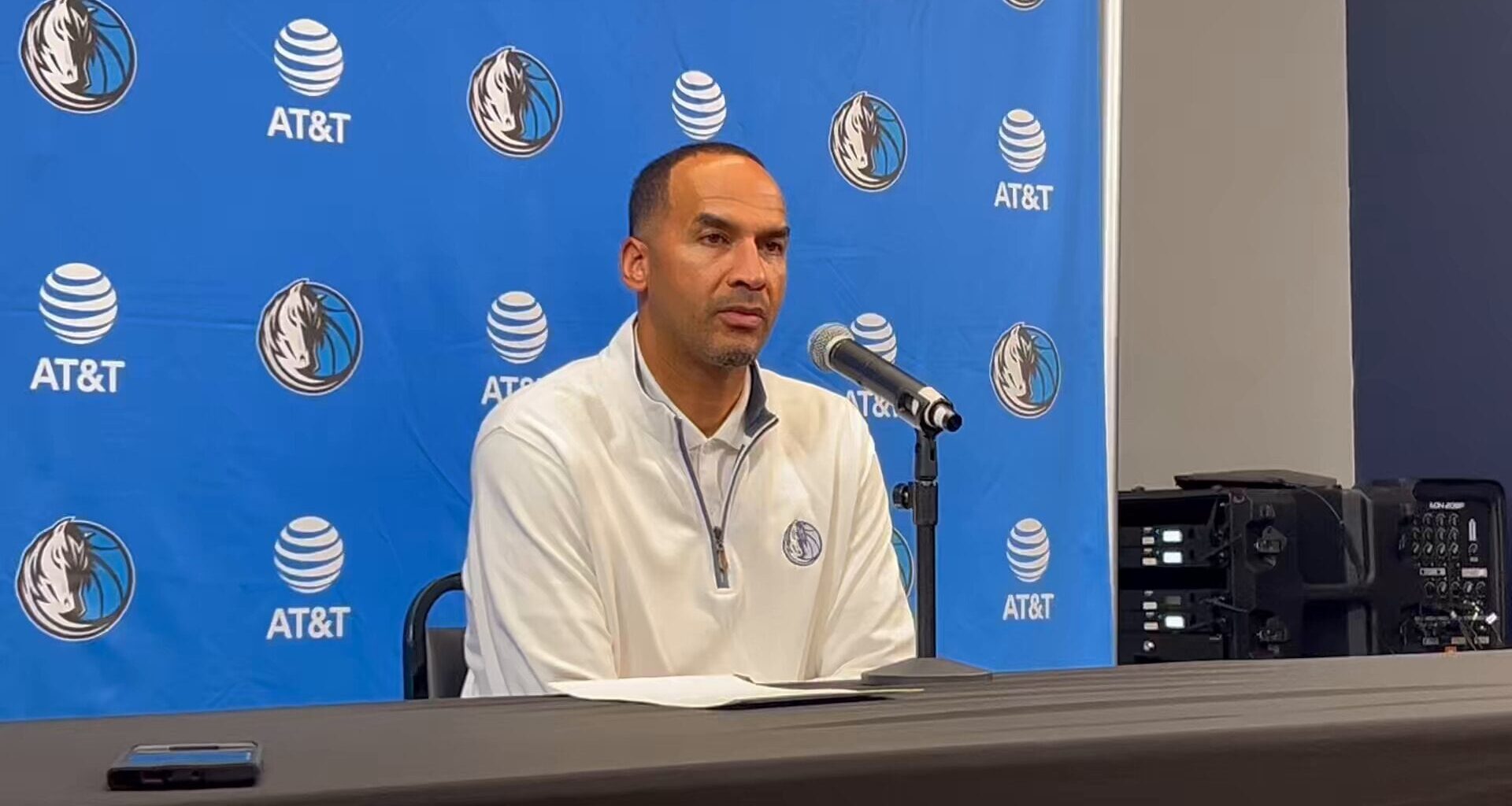 [Weber] Nico Harrison if Melvin Ajinca will play for the Mavs or continue to play overseas: “The beauty of him being a European player, we have a lot of optionality, and I think both things are on the table. We don’t have a lot of roster spots available…We can kind of figure it out as we go.”